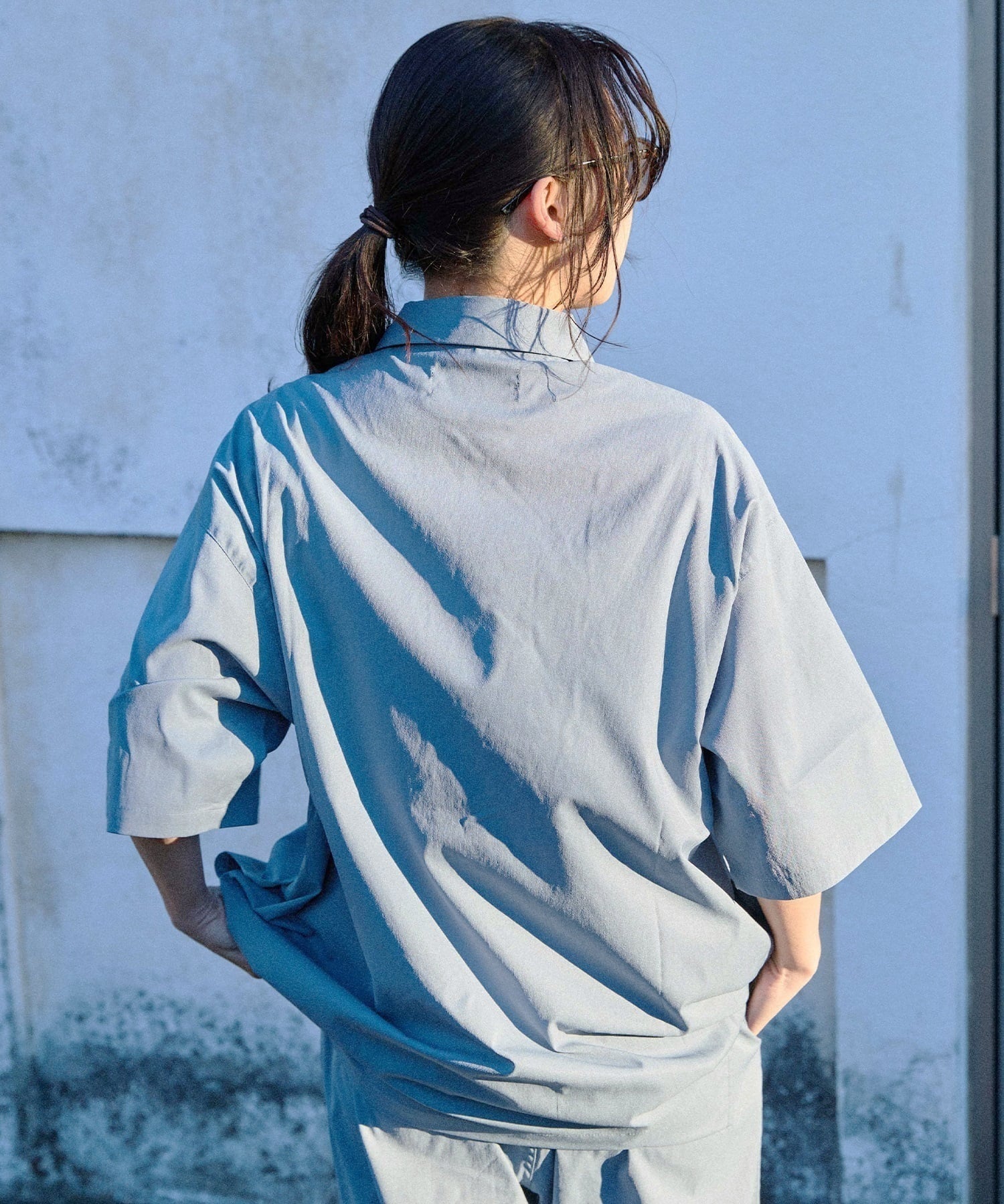 DEAR LAUREL ディアローレル 半袖 シャツ メンズ セットアップ対応 SHORE TECH SS SHIRT DL26S-2402(BLK-M)