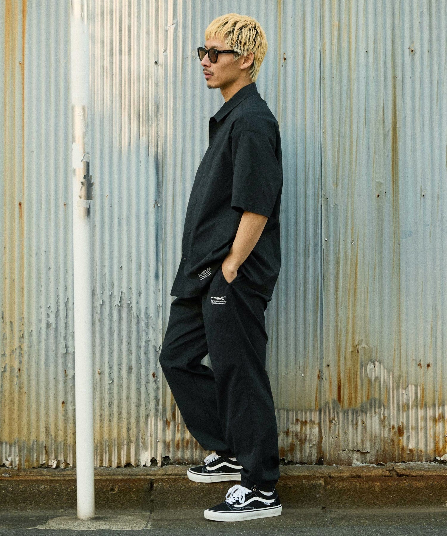 DEAR LAUREL ディアローレル ロングパンツ メンズ SHORE TECH JOGGER DL26S-3101(BLK-M)