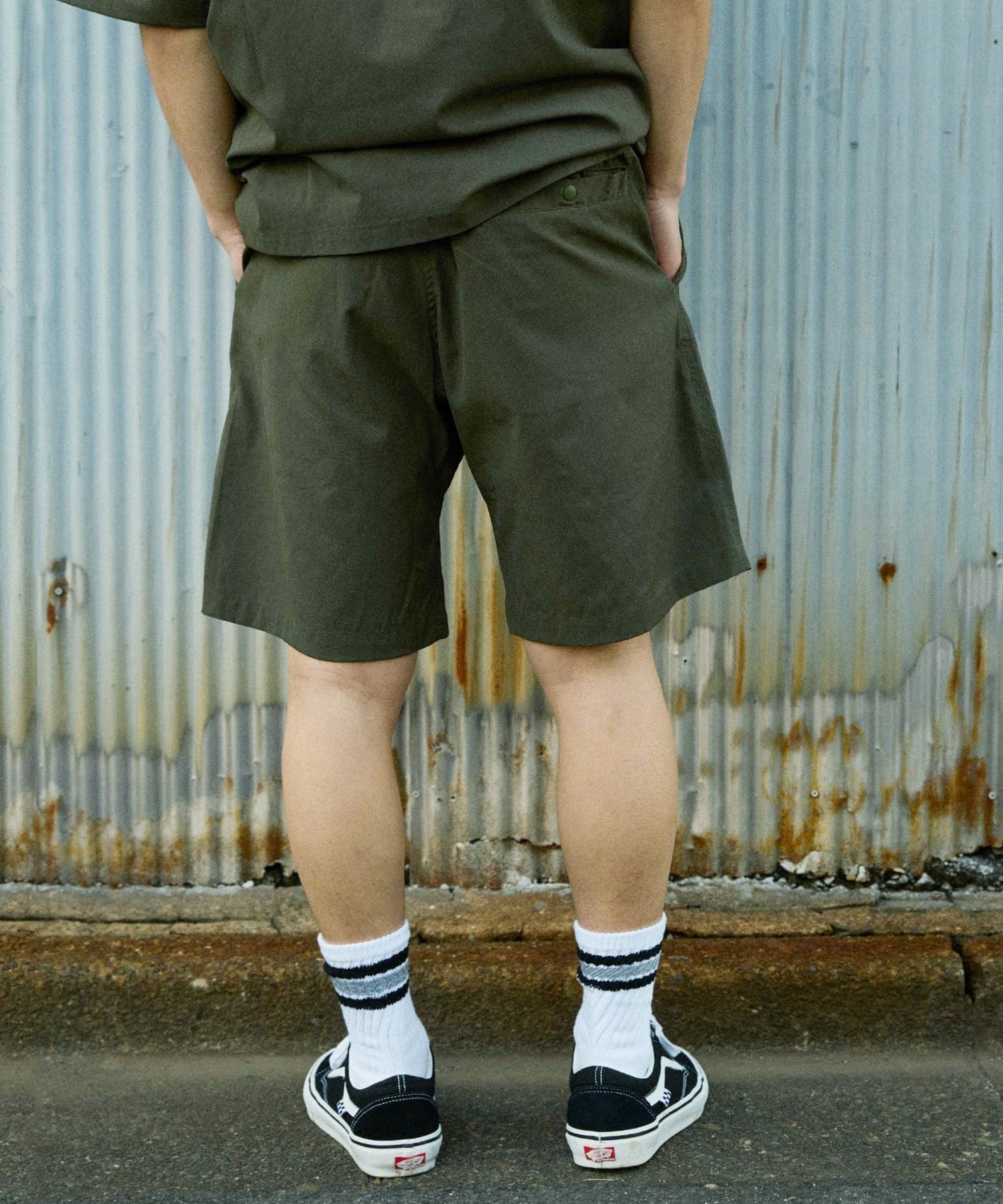 DEAR LAUREL ディアローレル ショーツ ハーフパンツ メンズ セットアップ対応 SHORE TECH SHORTS DL26S-3301(BLK-M)
