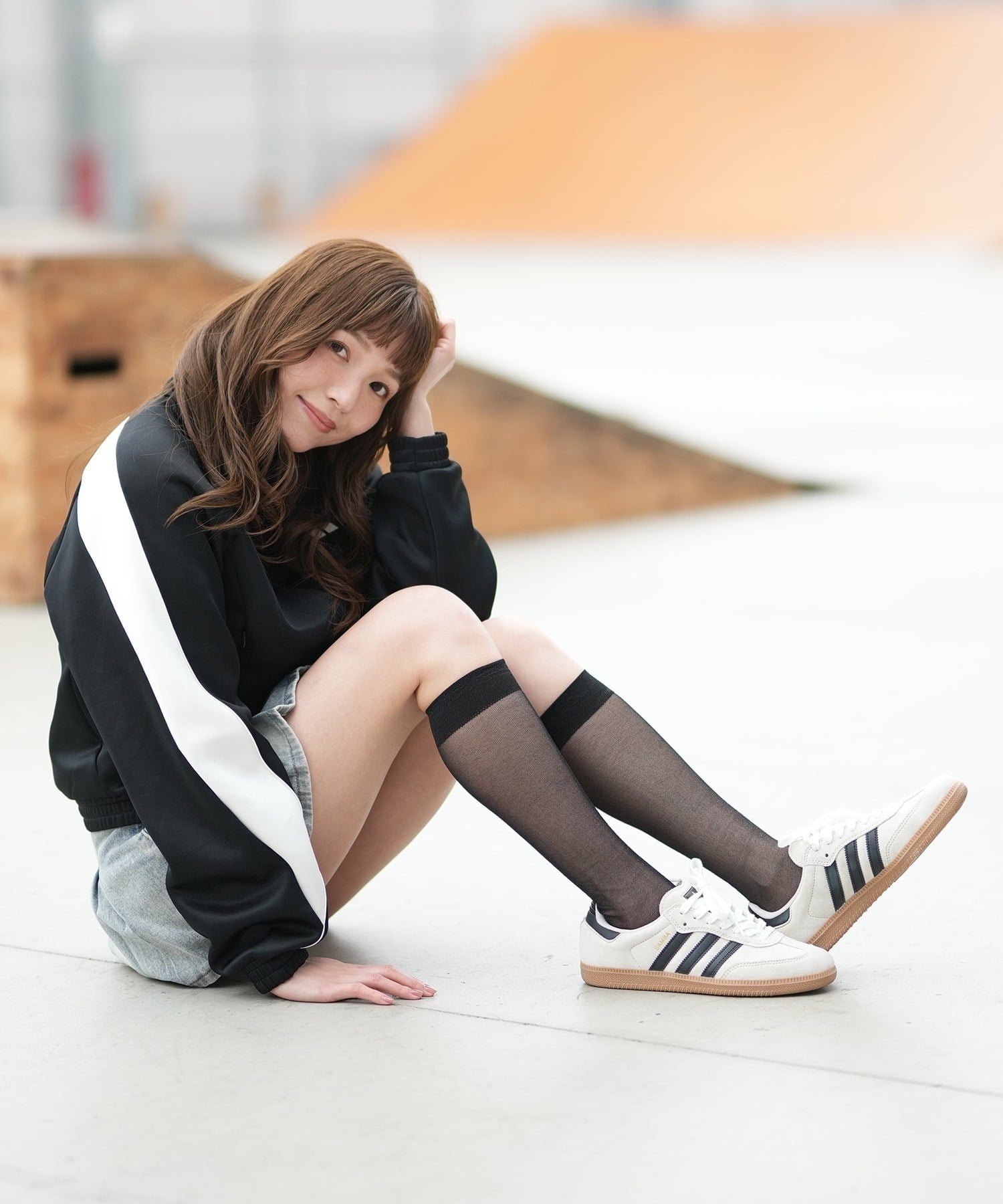 adidas skateboarding アディダス スケートボーディング スニーカー SAMBA ADV サンバ 421261957 JR7108(AMNBK-23.0cm)