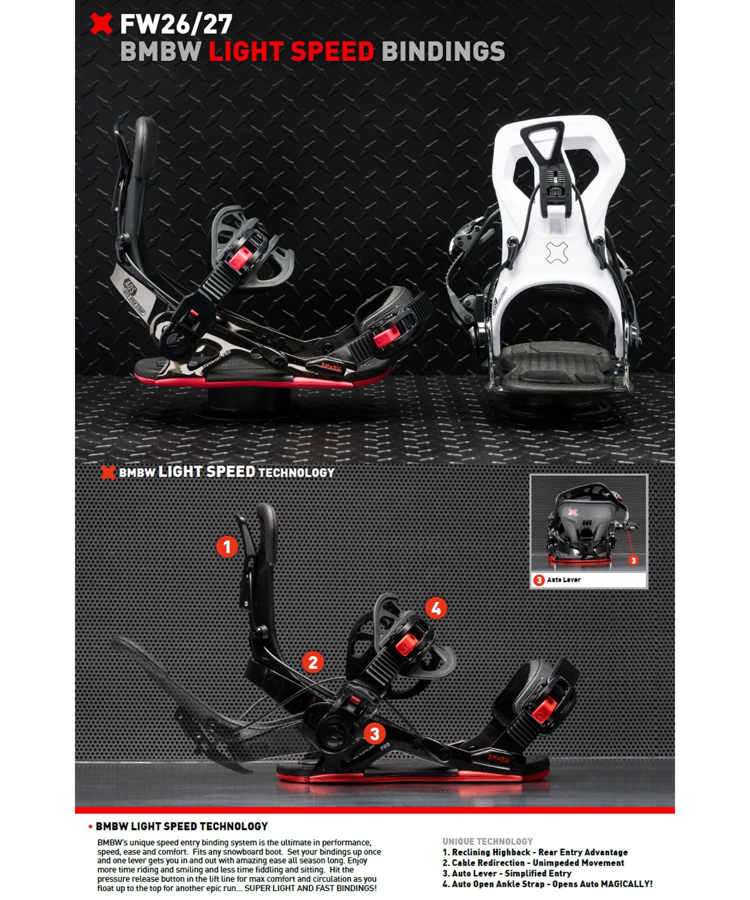 BENTMETAL ベントメタル スピードインフレックス SPEED-IN FLEX スノーボード バインディング ビンディング リアエントリー ユニセックス 26-27 早期購入(BLACK-S)